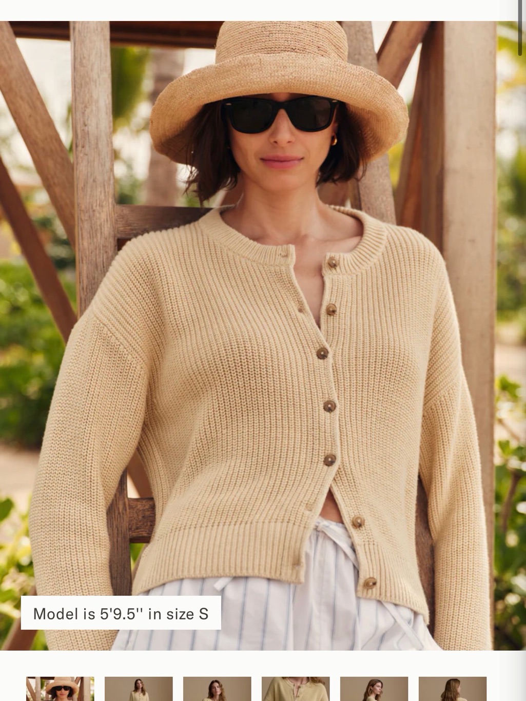 Jenni Kayne Hayes Black Button-Front Knit Cardigan